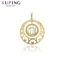 33747 Xuping-Muslimschmuck 14K Gold plattiert Allah-Design-Anhänger